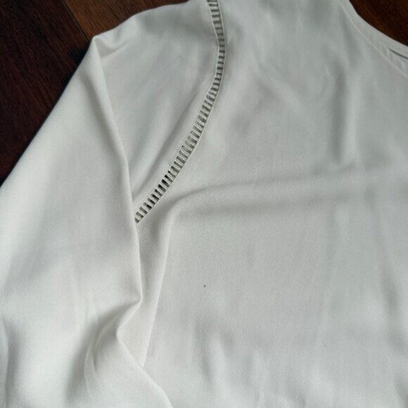 NWT Talbots White 3/4 sleeve blouse size 3X - Picture 4 of 8